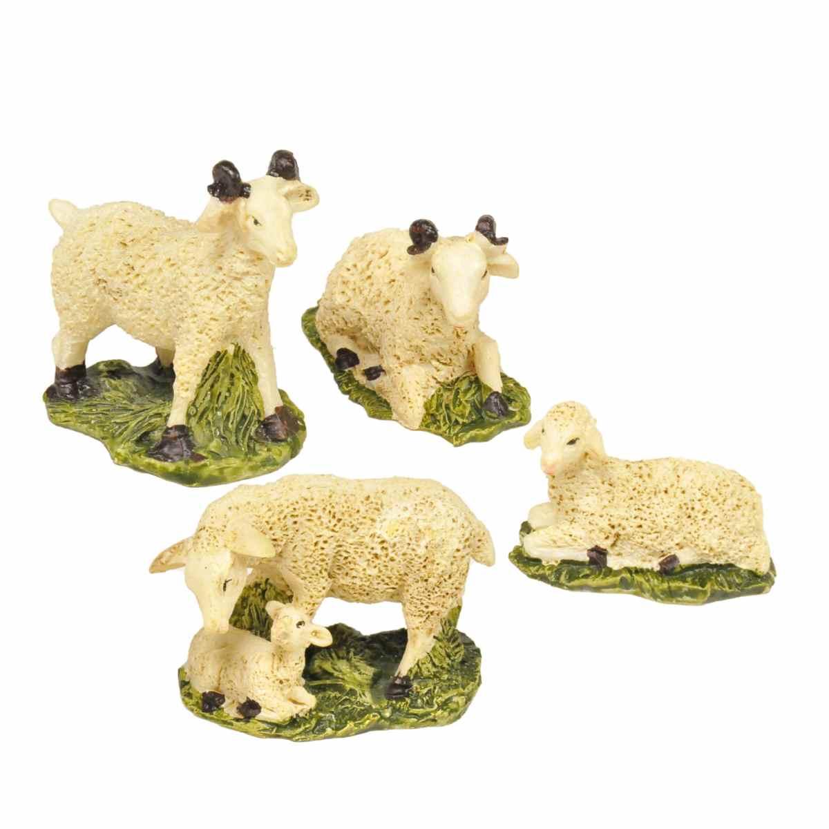 Animali Pecore cm.2/3 4 Modelli Set pz.4 | M2 Store