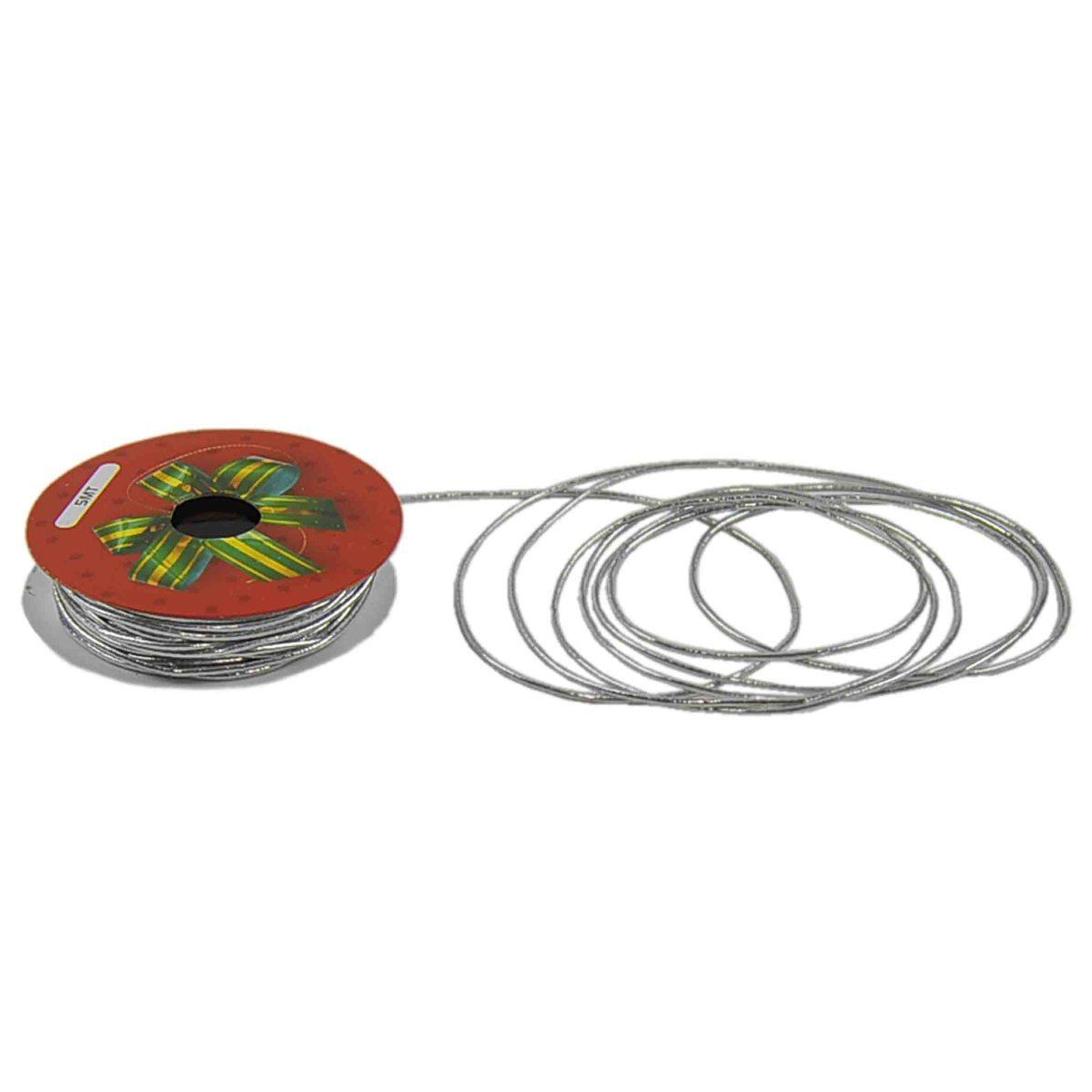 Nastro Cordoncino mt.5 Elastico Argento |M2 Store