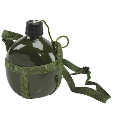 Borraccia Alluminio Verde con Tracolla Lt.1 | M2 Store