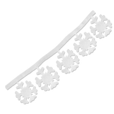 Decorazione Fiocchi Neve Ovatta cm.240xh15