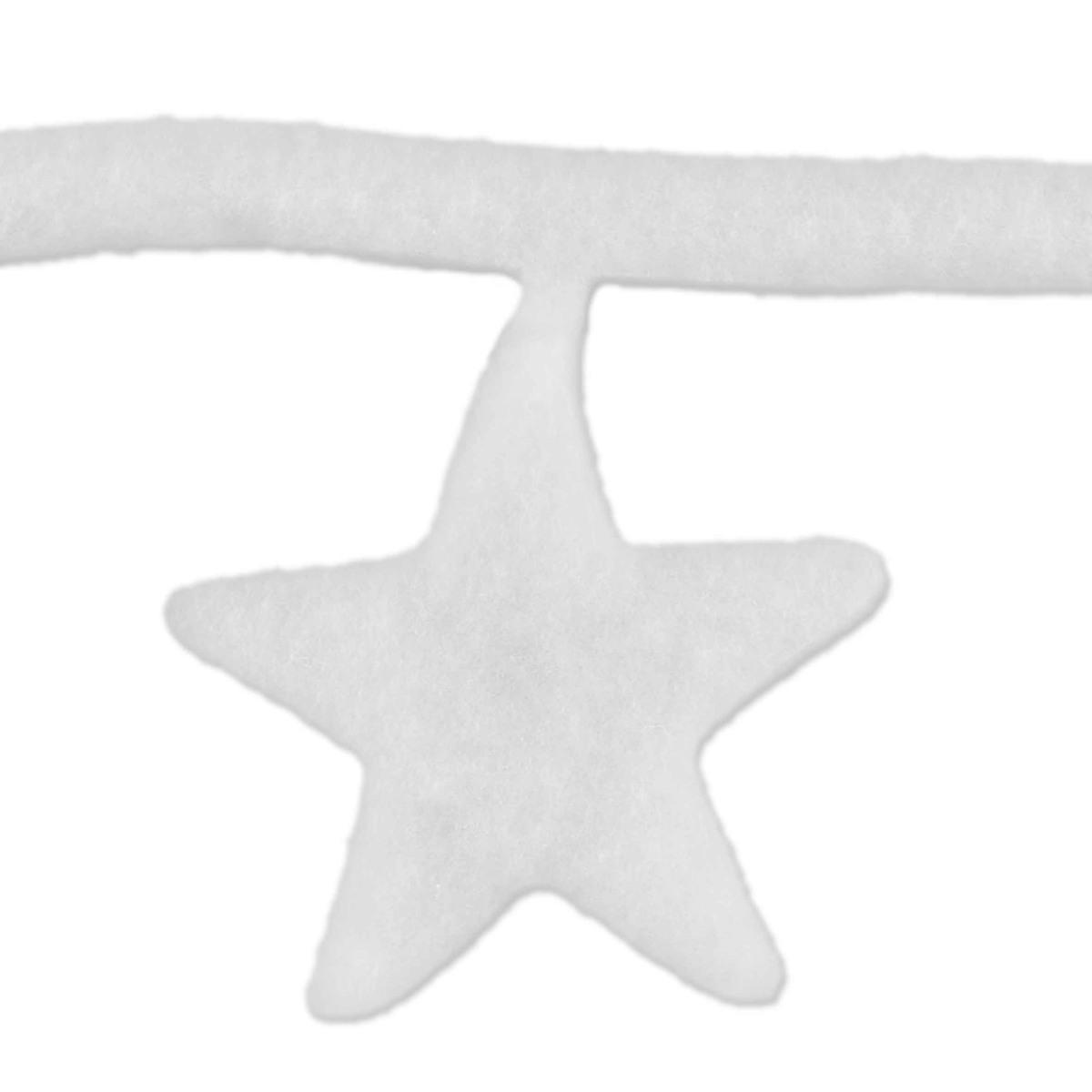 Decorazione Stelle Ovatta cm.240xh14