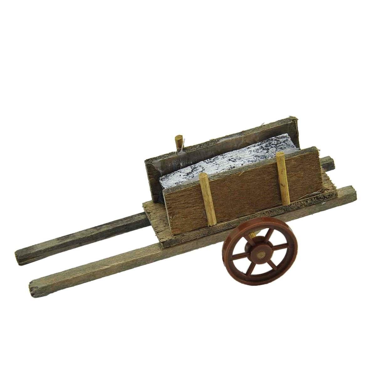 Carretto Legno 2 Ruote cm.13x6xH5 | M2 Store