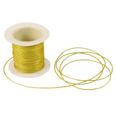 Nastro Cordoncino Oro Lucido cm.Ø1 mt.10