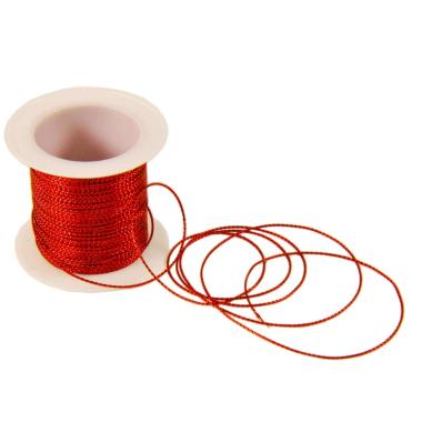 Nastro Cordoncino Rosso Lucido cm.ÃƒÂ˜1 mt.10