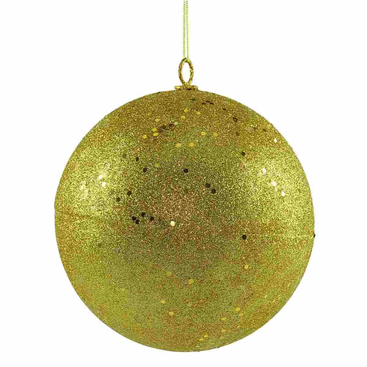 Pallina Natale cm.20 Oro Glitter |Inge's Glass