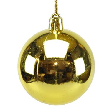 Pallina Natale cm.6 Oro Lucido Set pz.12 |M2 Store