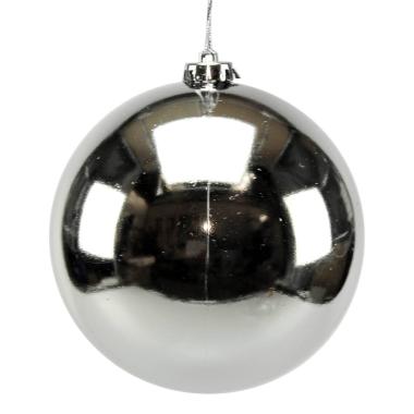 Pallina Natale cm.15 Argento Lucido |M2 Store
