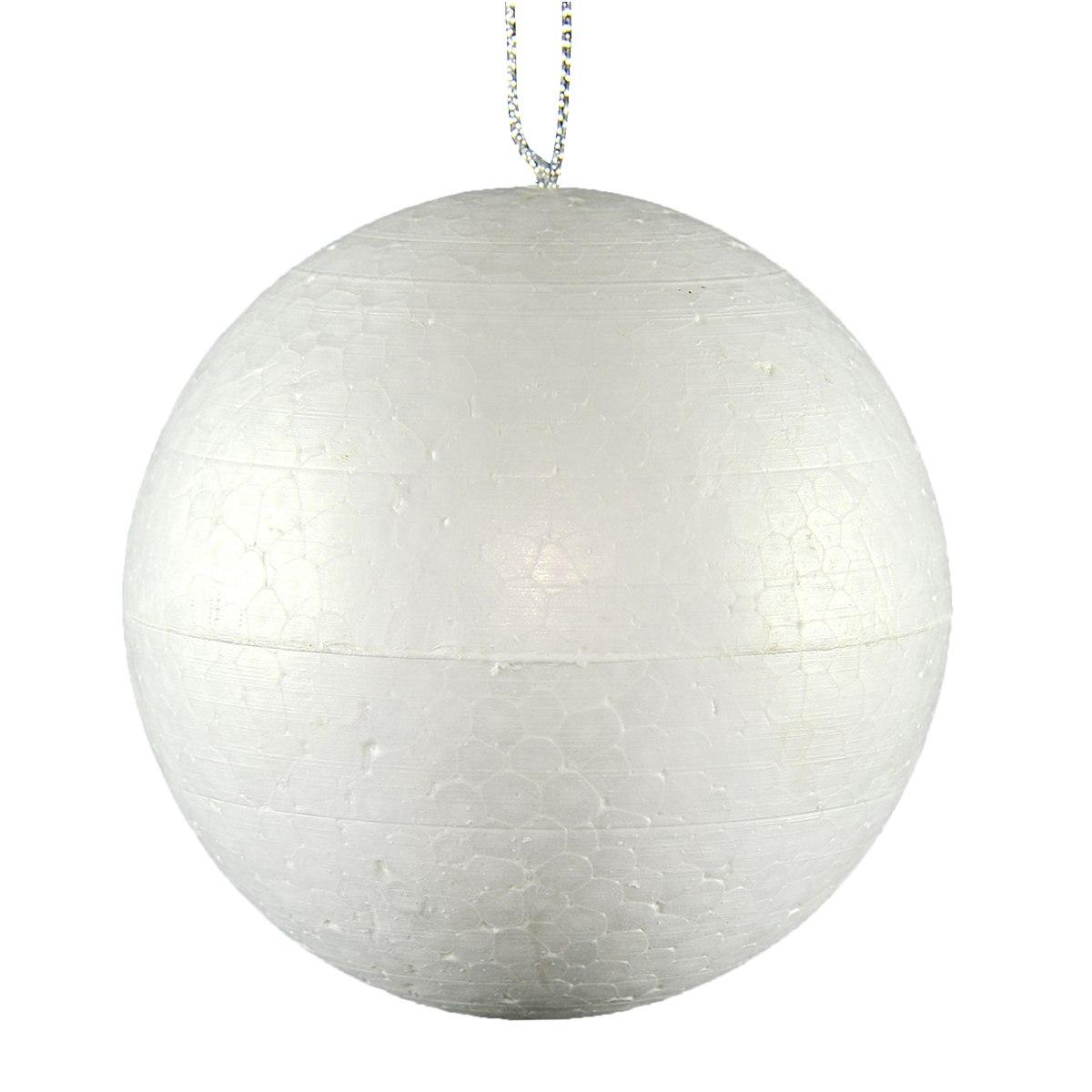 Pallina Natale Polistirolo cm.10 Bianco |M2 Store