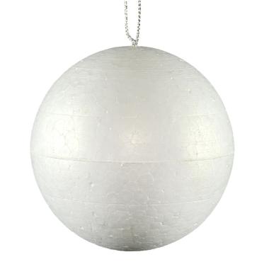 Pallina Natale Polistirolo cm.10 Bianco |M2 Store
