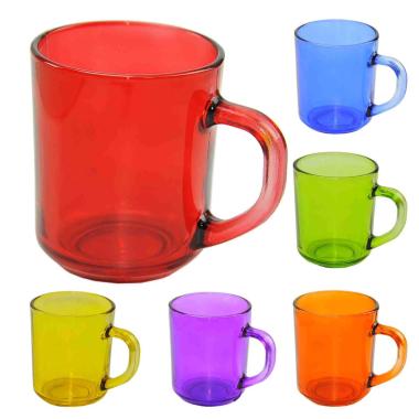 Tazza Colazione Vetro Color con Manico ml.230 | M2 Store