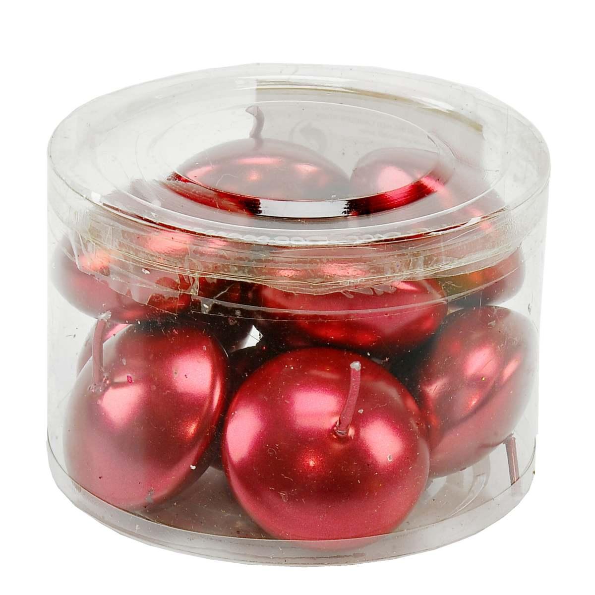 Candela cm.4,5 Galleggiante Rossa Set pz.10 |M2 Store