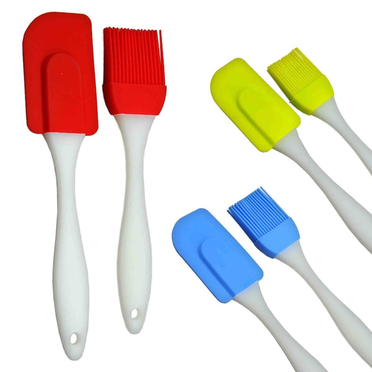 Dolci Spatola Pennello Silicone Set pz.2 3 Colori | M2 Store