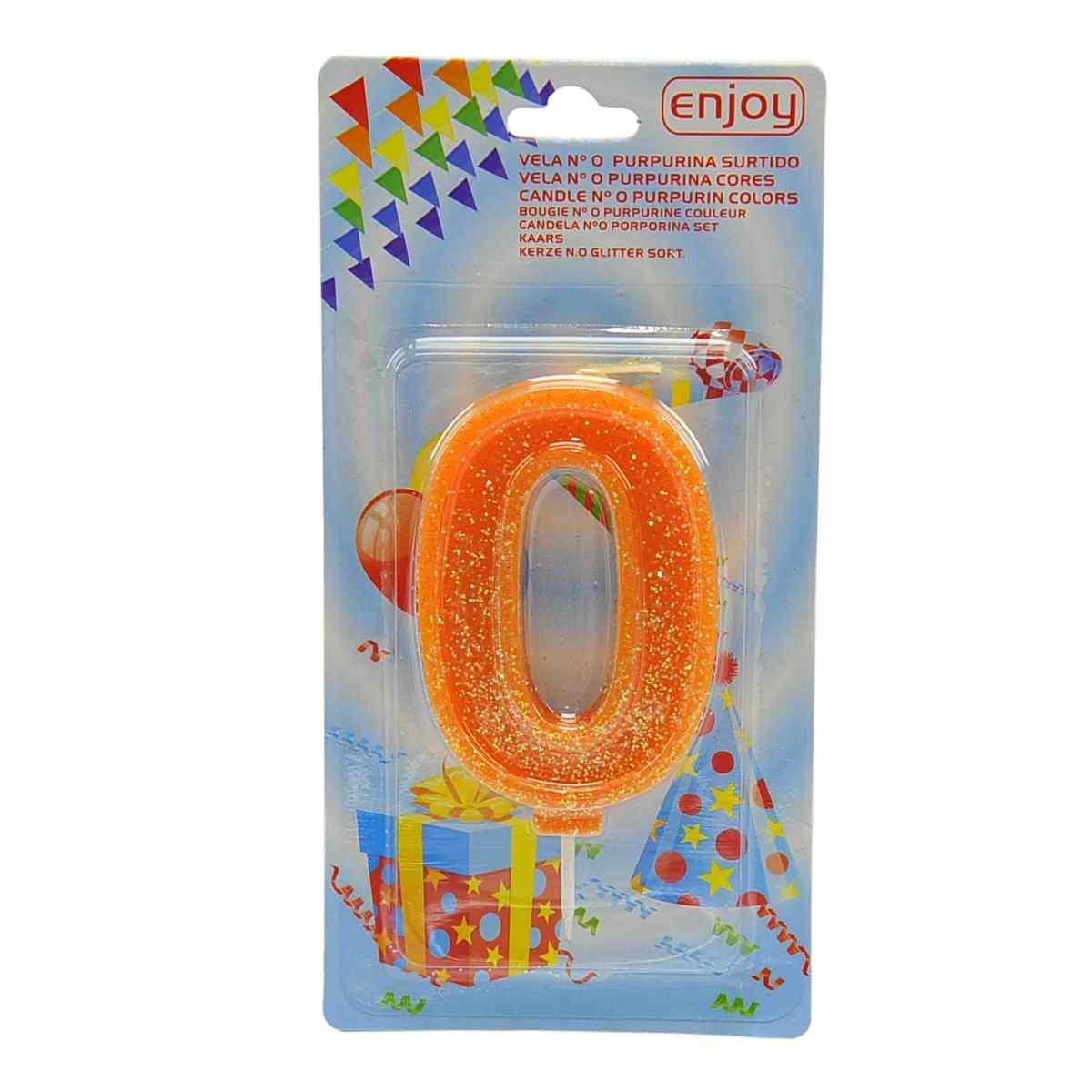 Candelina Compleanno N.0 Porporina 4 Colori |M2 Store