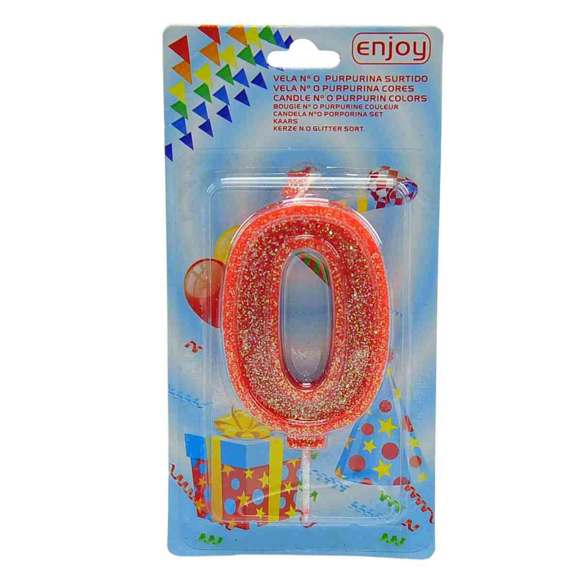 Candelina Compleanno N.0 Porporina 4 Colori |M2 Store