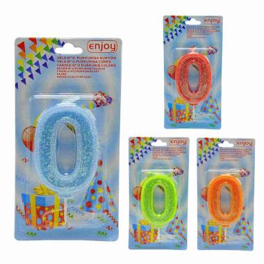 Candelina Compleanno N.0 Porporina 4 Colori |M2 Store