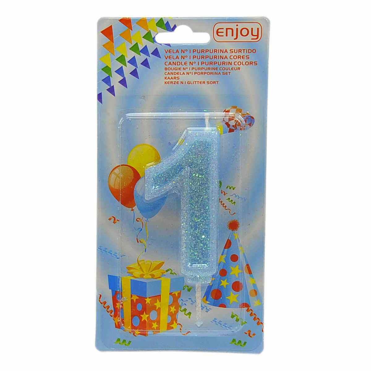 Candelina Compleanno N.1 Porporina 4 Colori |M2 Store