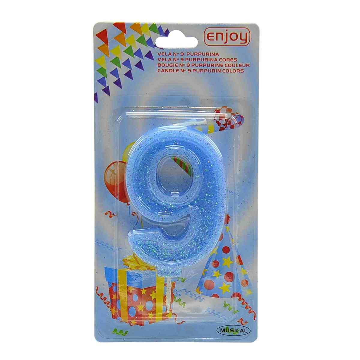 Candelina Compleanno N.9 Porporina 4 Colori |M2 Store