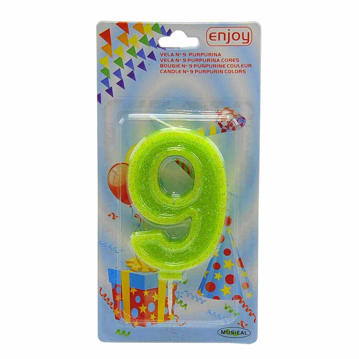 Candelina Compleanno N.9 Porporina 4 Colori |M2 Store