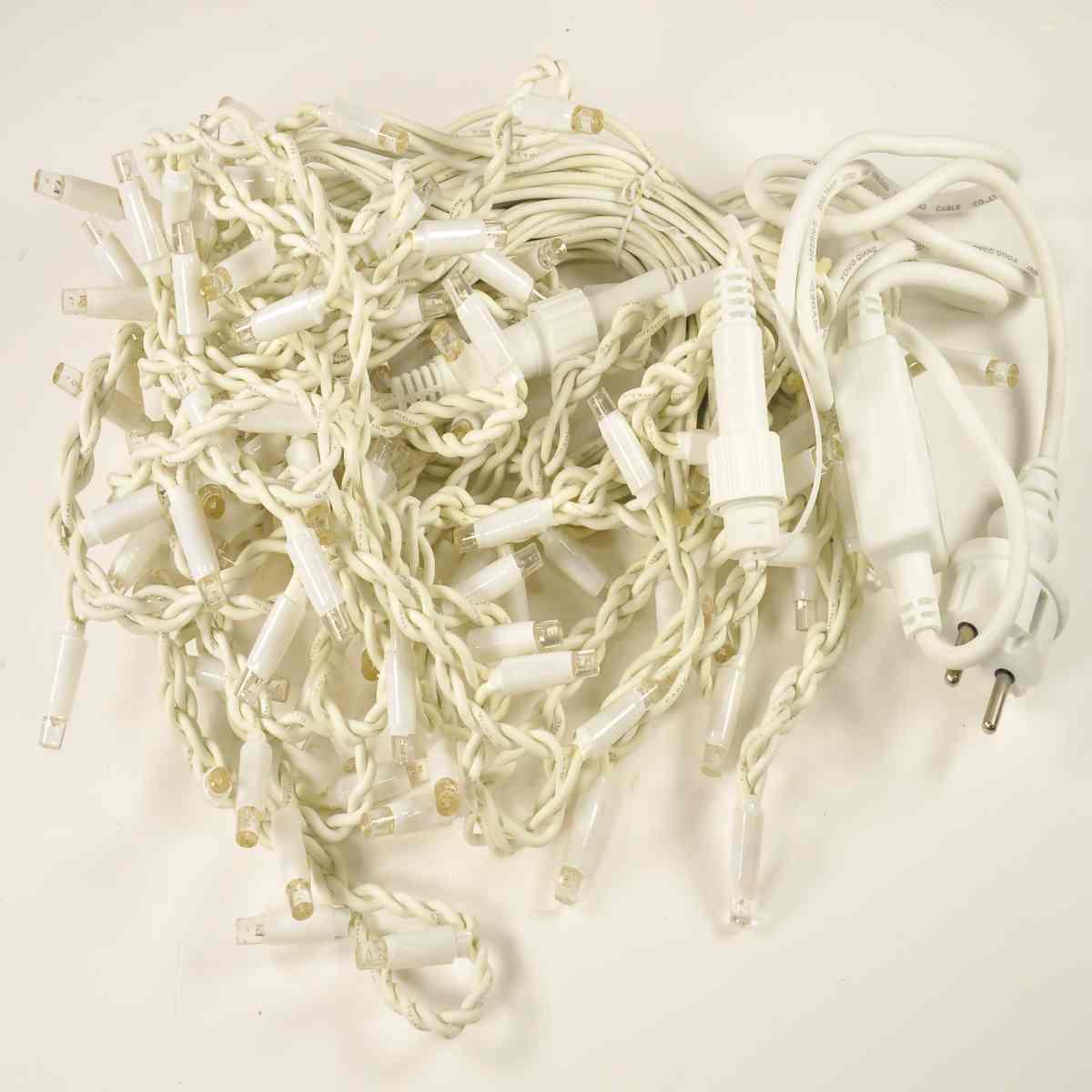 Luci Tenda Professional 100 Led Bianco Freddo con Flash Bianco cm.500xh65 Prolungabile