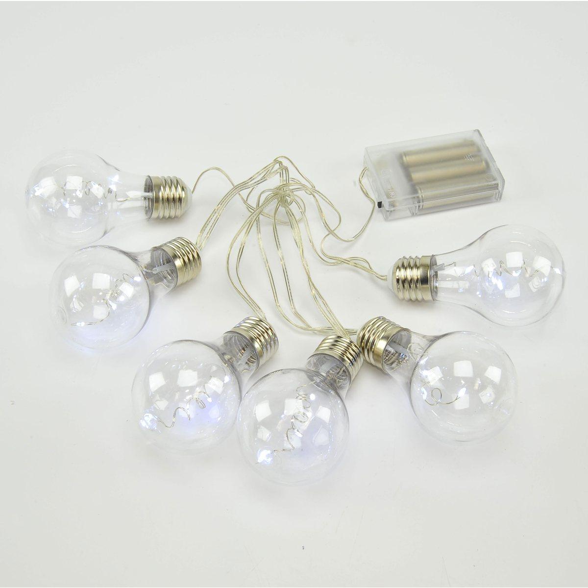 Luci Natale Esterno Batteria LED 24 Bianco Freddo |M2 Store
