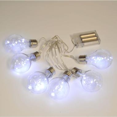 Luci Natale Esterno Batteria LED 24 Bianco Freddo |M2 Store