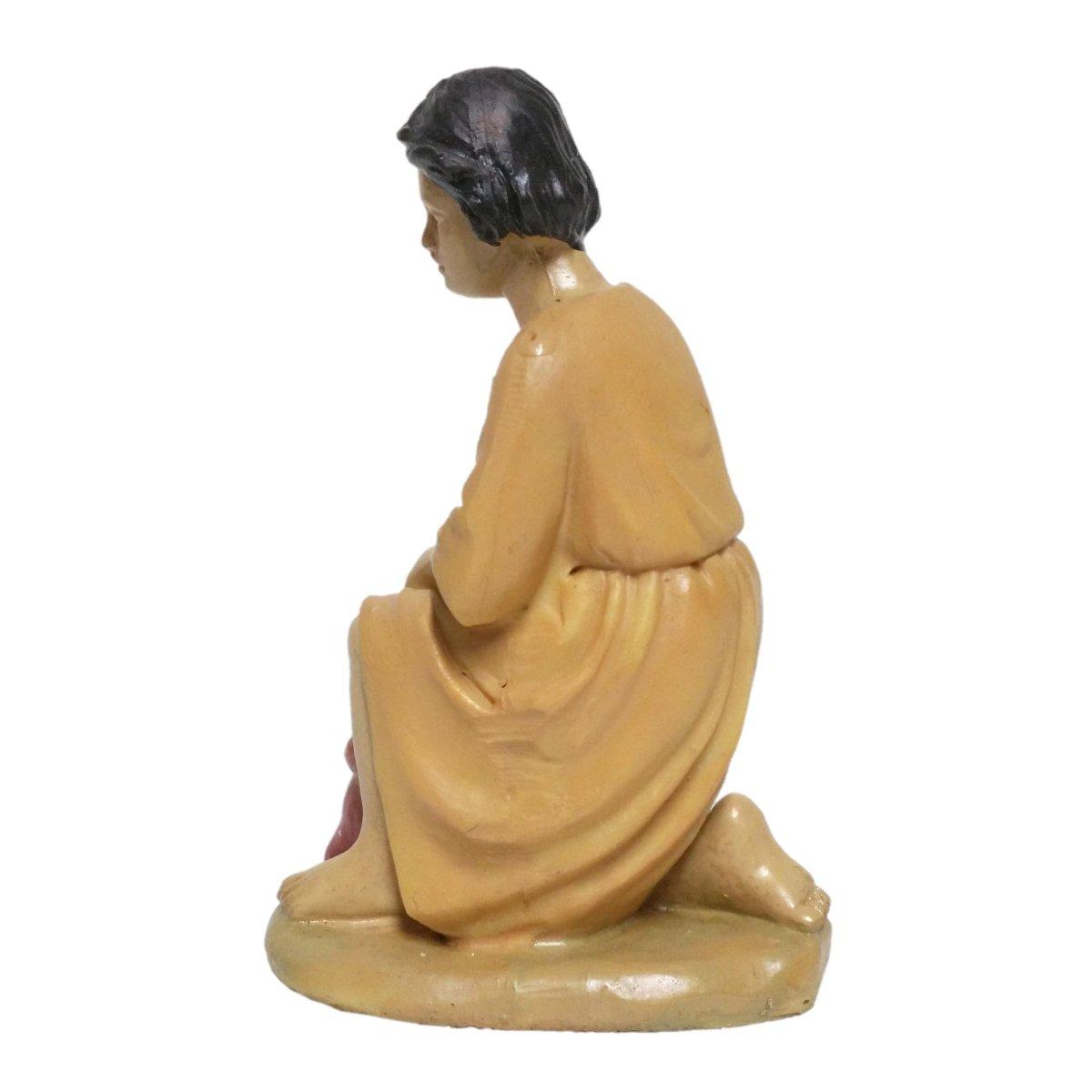 Statua cm.15 Pastore Inginocchiato con Sacca Uova | M2 Store