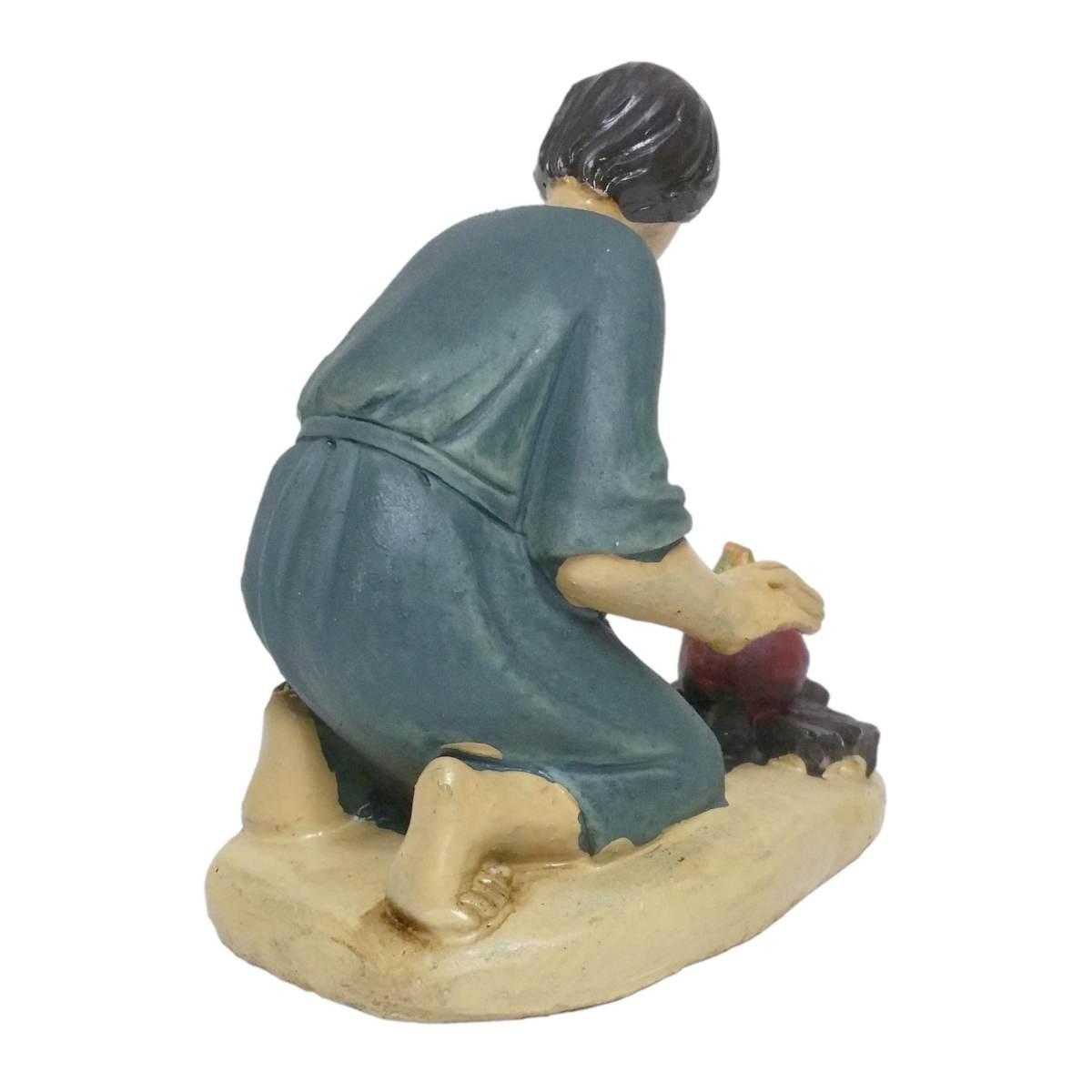 Statua cm.15 Pastore Inginocchiato con Fuoco | M2 Store