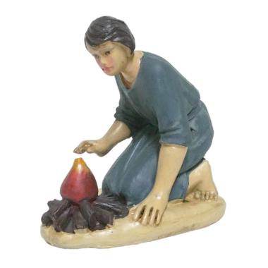 Statua cm.15 Pastore Inginocchiato con Fuoco | M2 Store