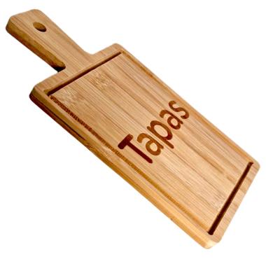 Tagliere Legno Tapas con Manico cm.11xh19,5 | M2 Store