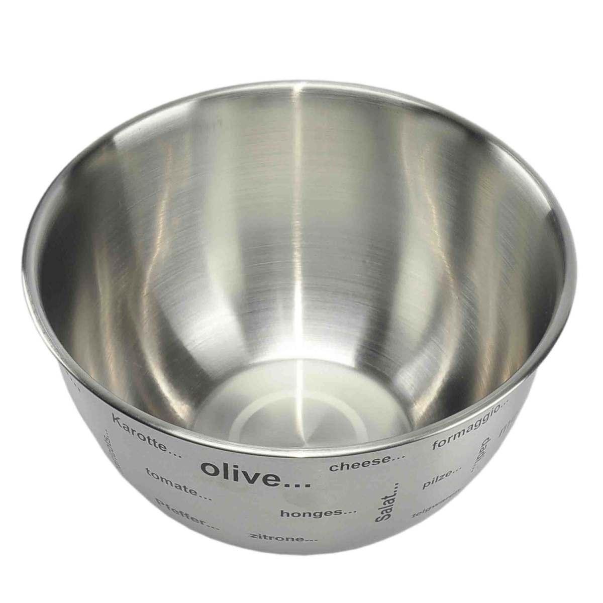 Ciotola Inox con Scritte cm.Ø24 | M2 Store