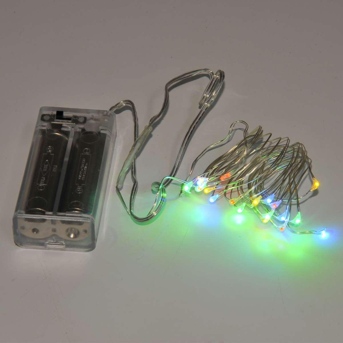 Luci Natale Esterno Batteria LED 20 Multicolor |M2 Store