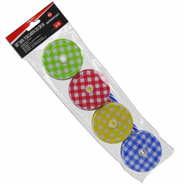 Tappo cm.70 Decoro Quadri con Foro Cannuccia Set pz.8 | M2 Store