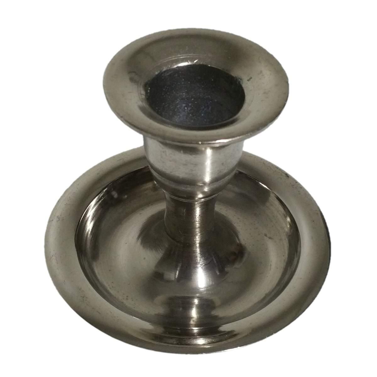 Portacandela 1 Posto Natale Metallo Base Tonda |M2 Store