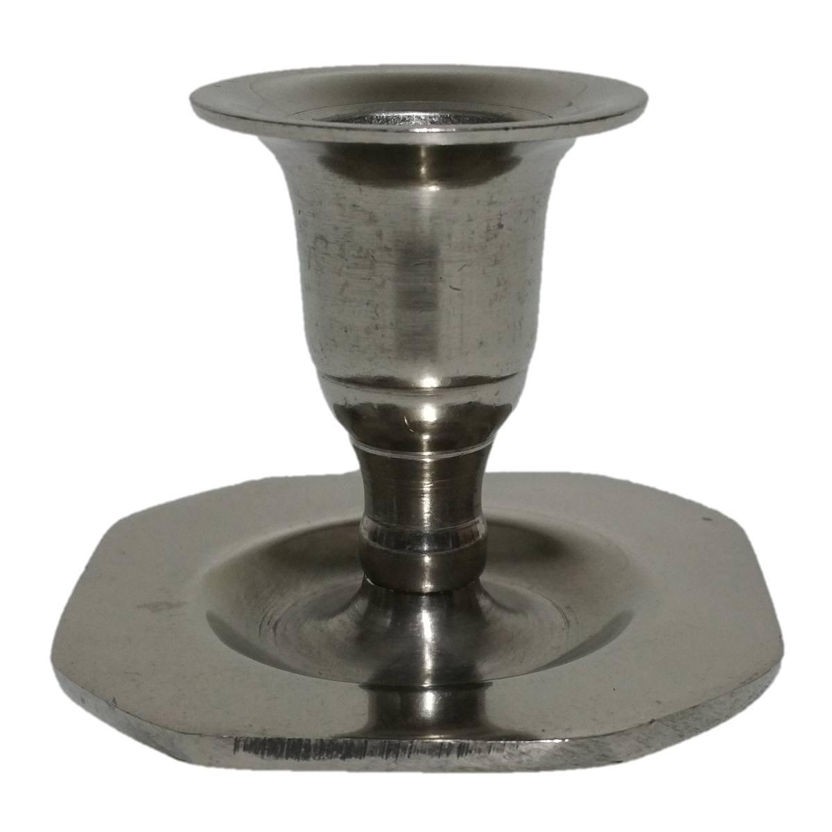 Portacandela 1 Posto Natale Metallo Base Ottagonale |M2 Store