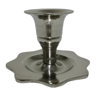 Portacandela 1 Posto Natale Metallo Base Fiore |M2 Store