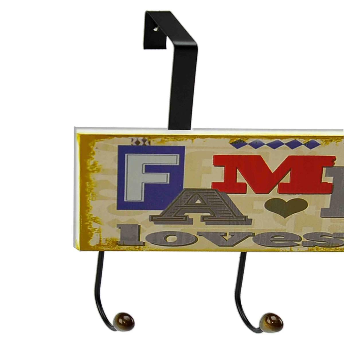 Appendi Abiti Legno 4 Posti con Ganci cm.34x17 | M2 Store