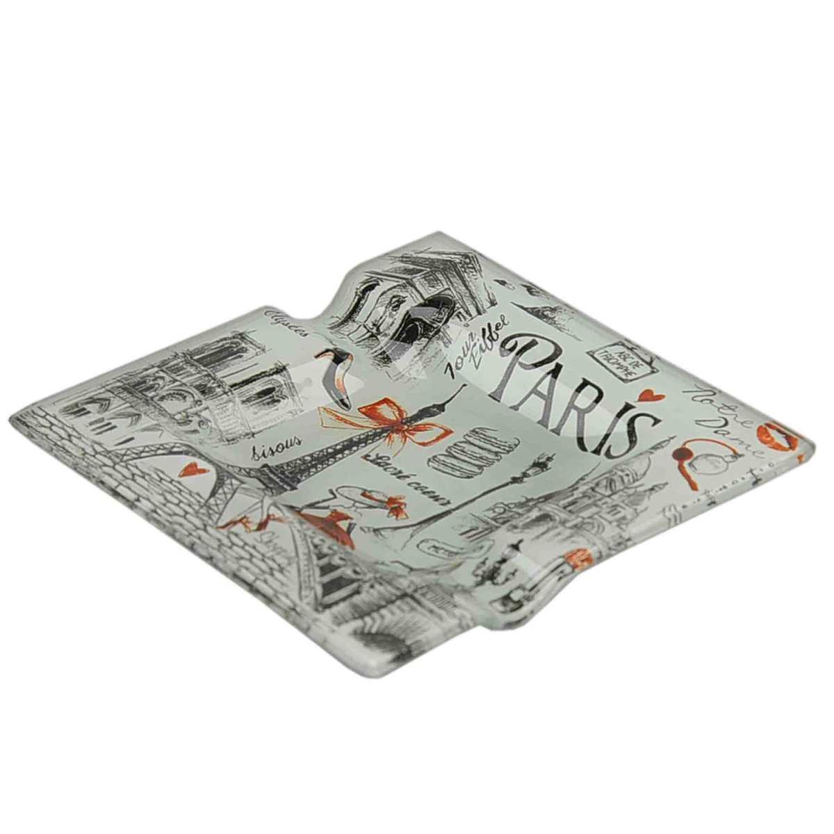 Posacenere Vetro Città cm.12x12 6 Modelli | M2 Store