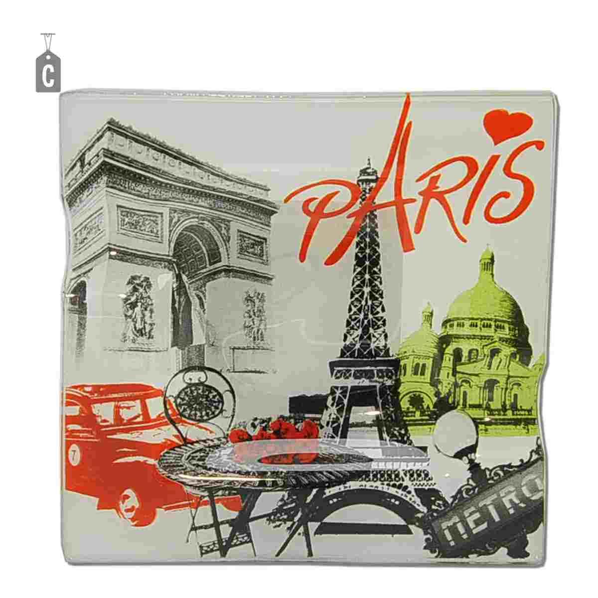 Posacenere Vetro Città cm.12x12 6 Modelli | M2 Store