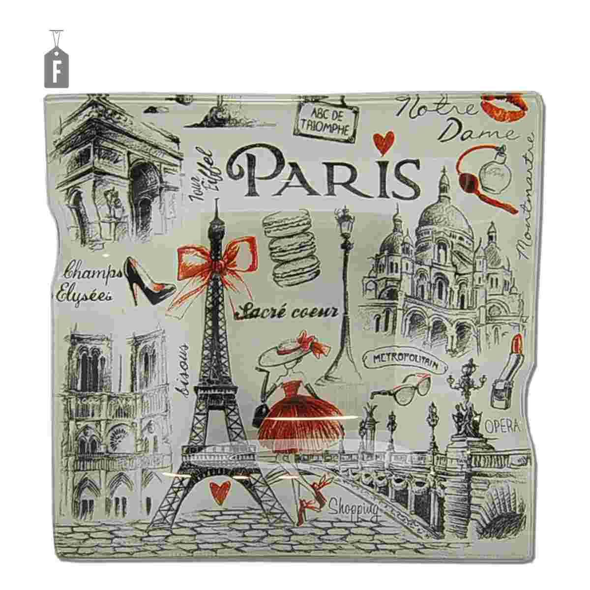 Posacenere Vetro Città cm.12x12 6 Modelli | M2 Store