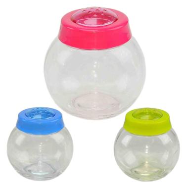 Salino Vetro con Tappo Color cm.8xh9 ml.260 | M2 Store