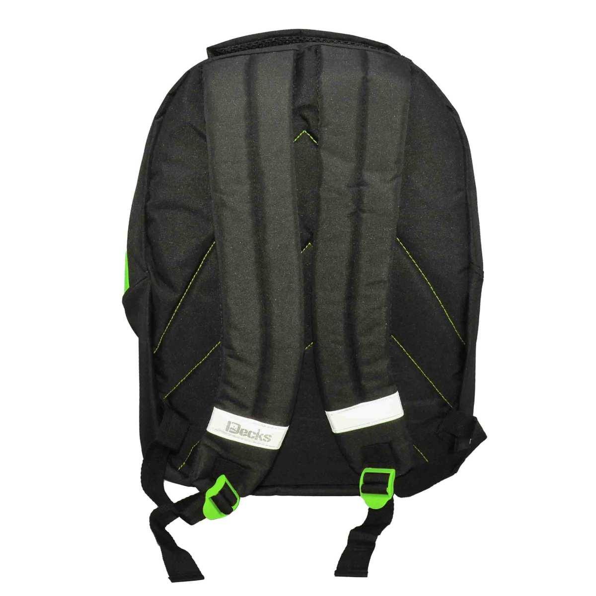 Zaino Teen Decks Nero/Verde cm.30x17xH45 |M2 Store
