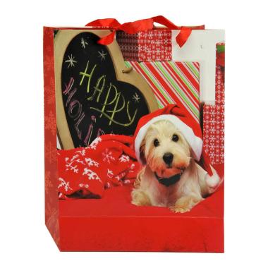 Busta Regalo Natale Cagnolini 32x26x10