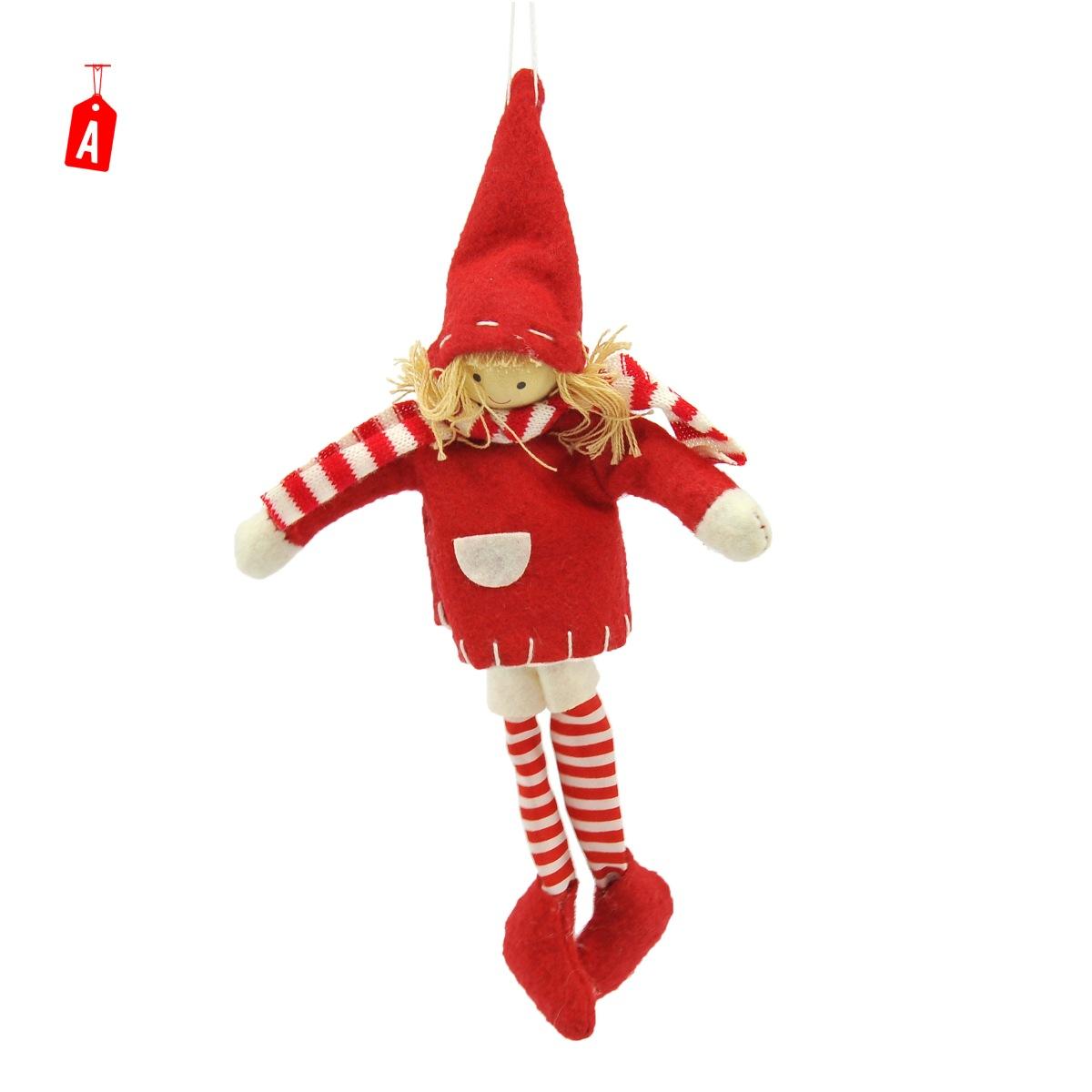 Decorazione Natalizia Bambola cm.21 2 Modelli |M2 Store