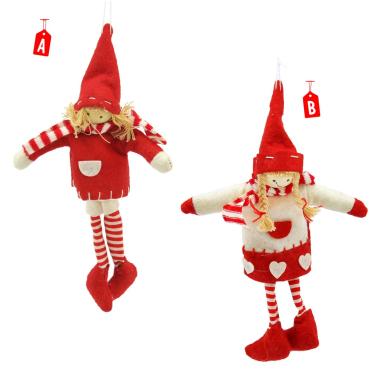 Decorazione Natalizia Bambola cm.21 2 Modelli |M2 Store