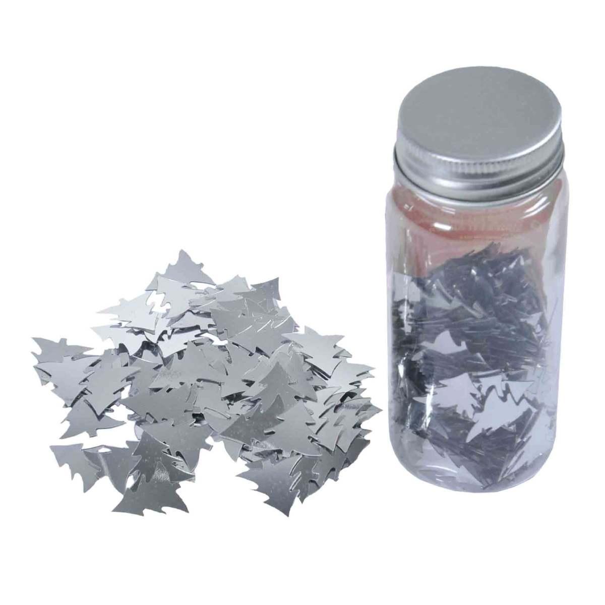 Confetti Decorativi Tavola Albero Argento mm.17