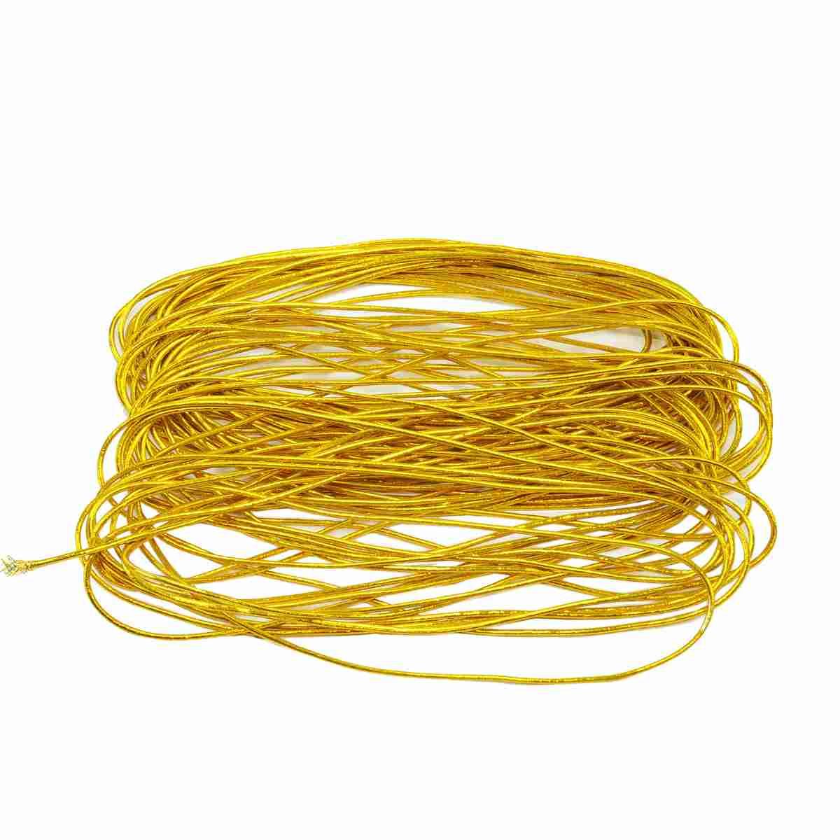 Nastro Cordoncino Elastico Oro cm.Ø2 mt.20 |M2 Store