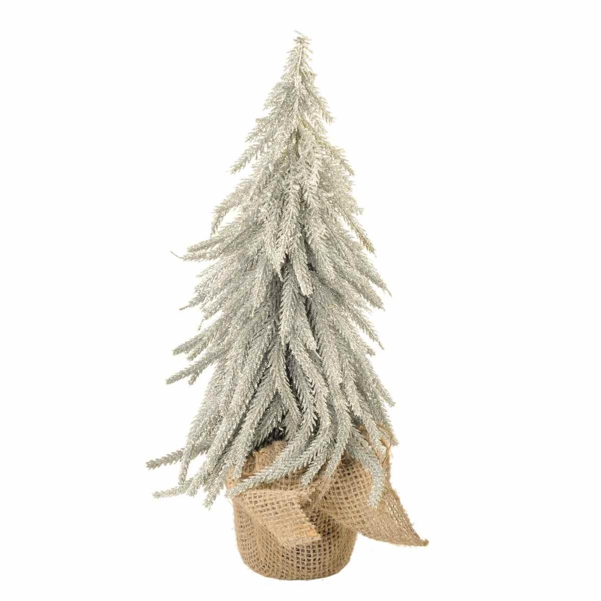 Albero Natale cm.35 Argento Glitter |M2 Store