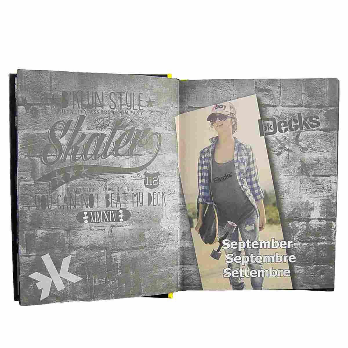 Diario Desk Color Fluo cm.16,5 3 Colori |Decks