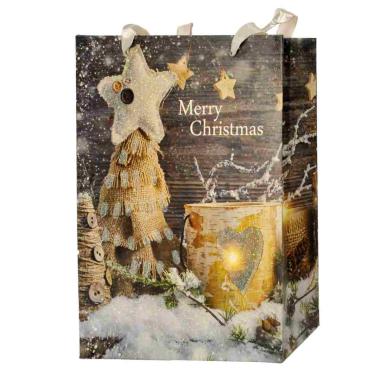 Busta Regalo Natale Merry Christmas 24x18x8
