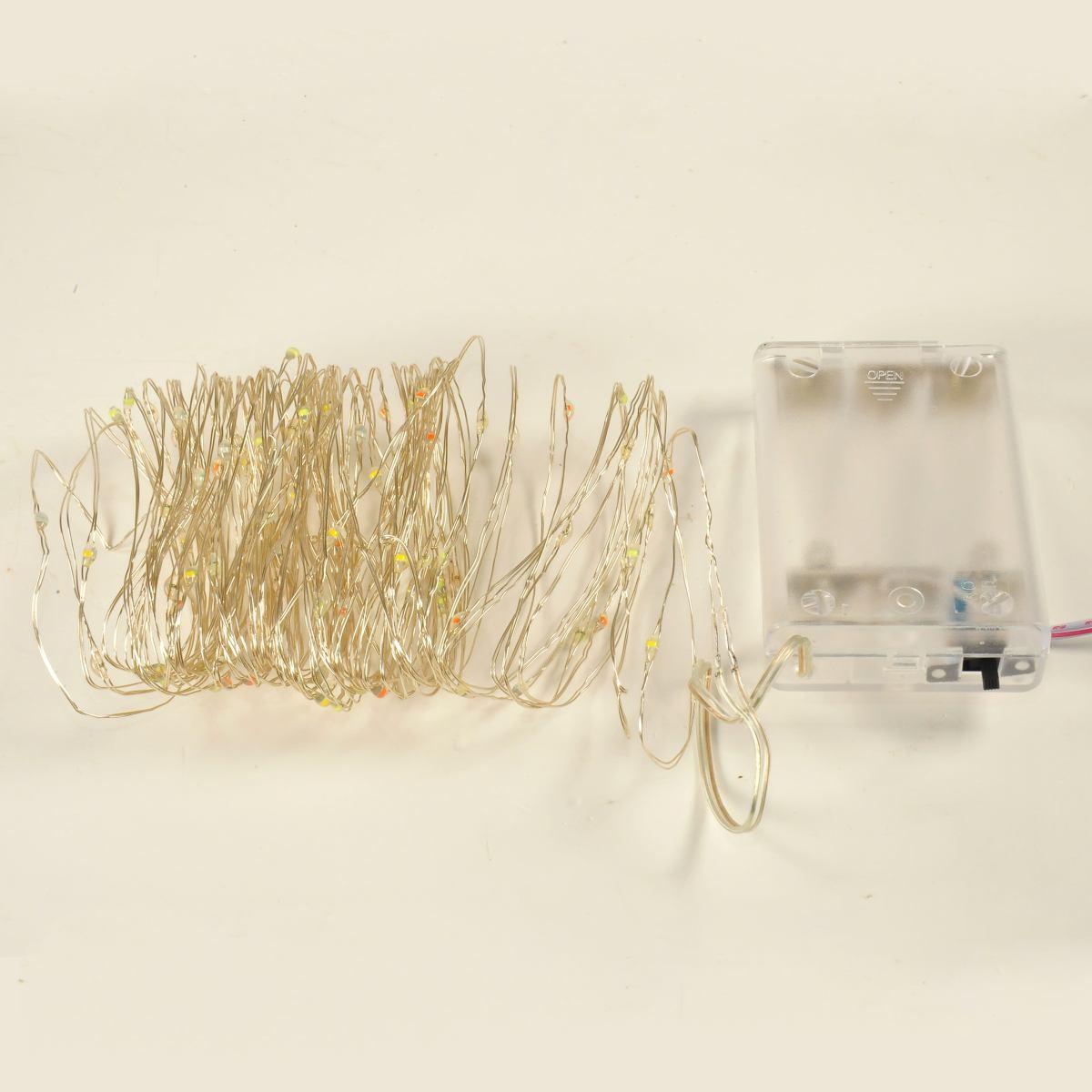 Luci Natale Esterno Batteria LED 100 Multicolor |M2 Store